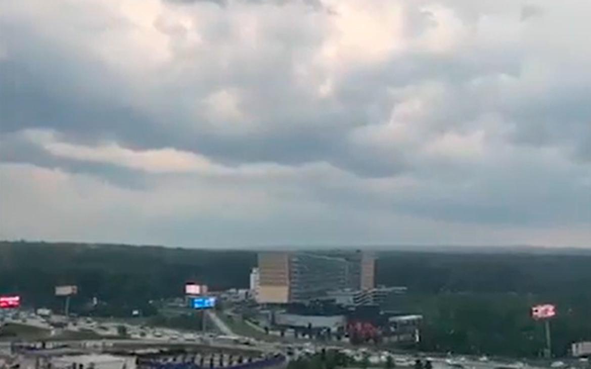 Мощный ливень в Москве. Видео